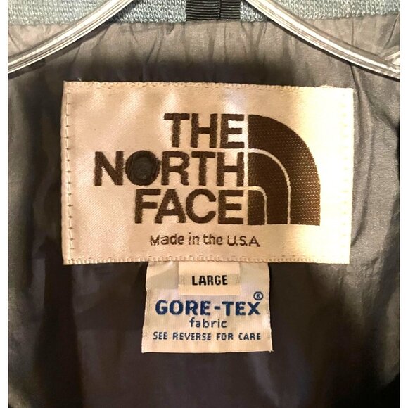 Vintage North Face Mens Jacket L Goretex Rain Full Zip Hooded Brown Label USA - Picture 12 of 15